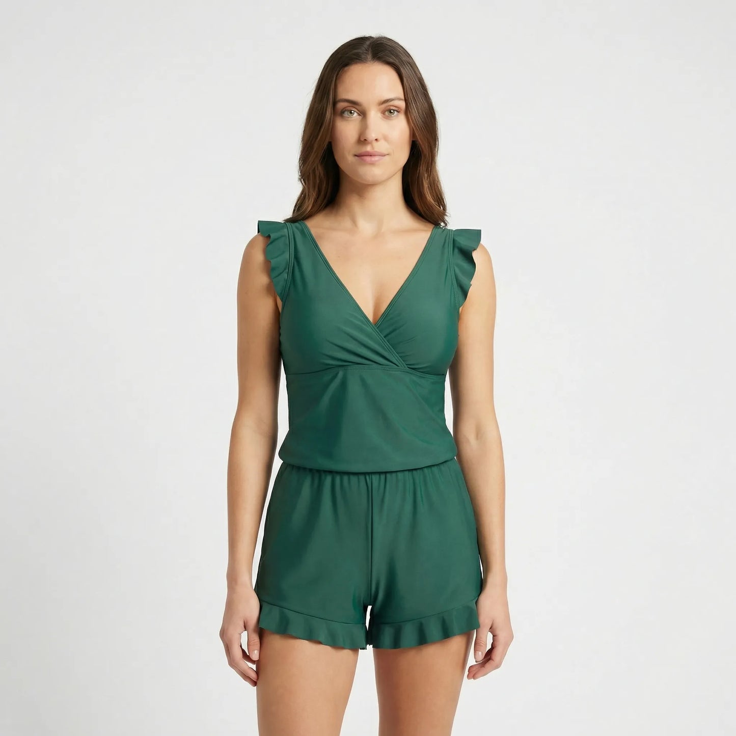 Floral Casual Beachwear Swimsuit - Amina