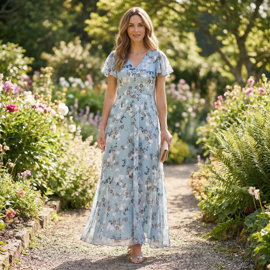 Floral Print Floaty Maxi Dress - Janie