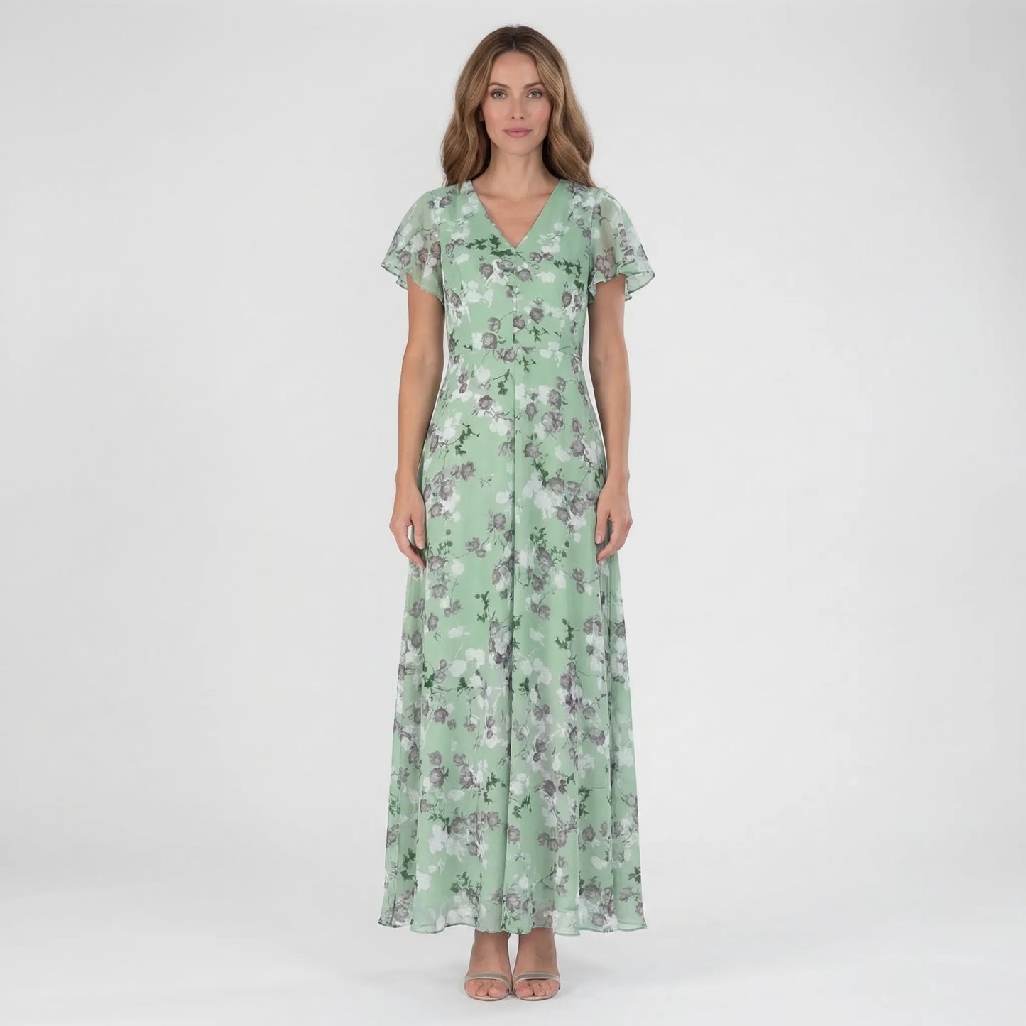 Floral Print Floaty Maxi Dress - Janie