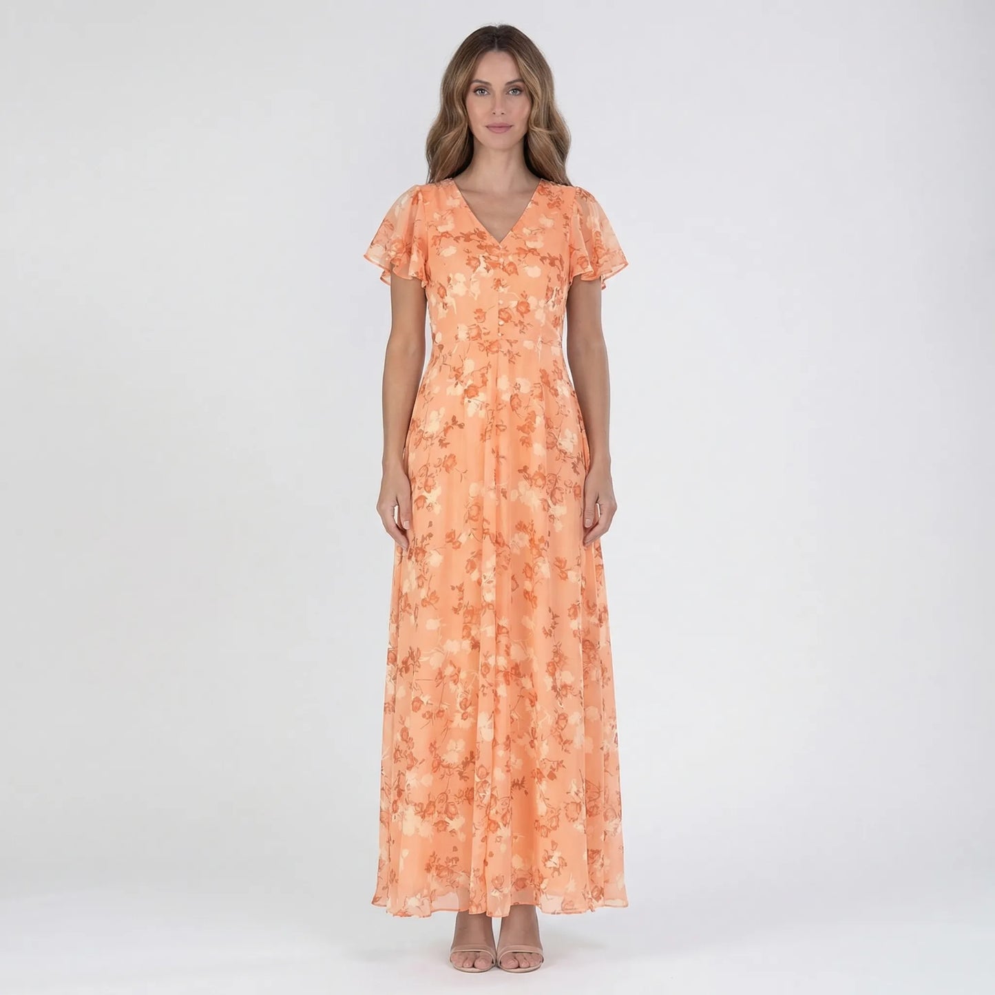 Floral Print Floaty Maxi Dress - Janie