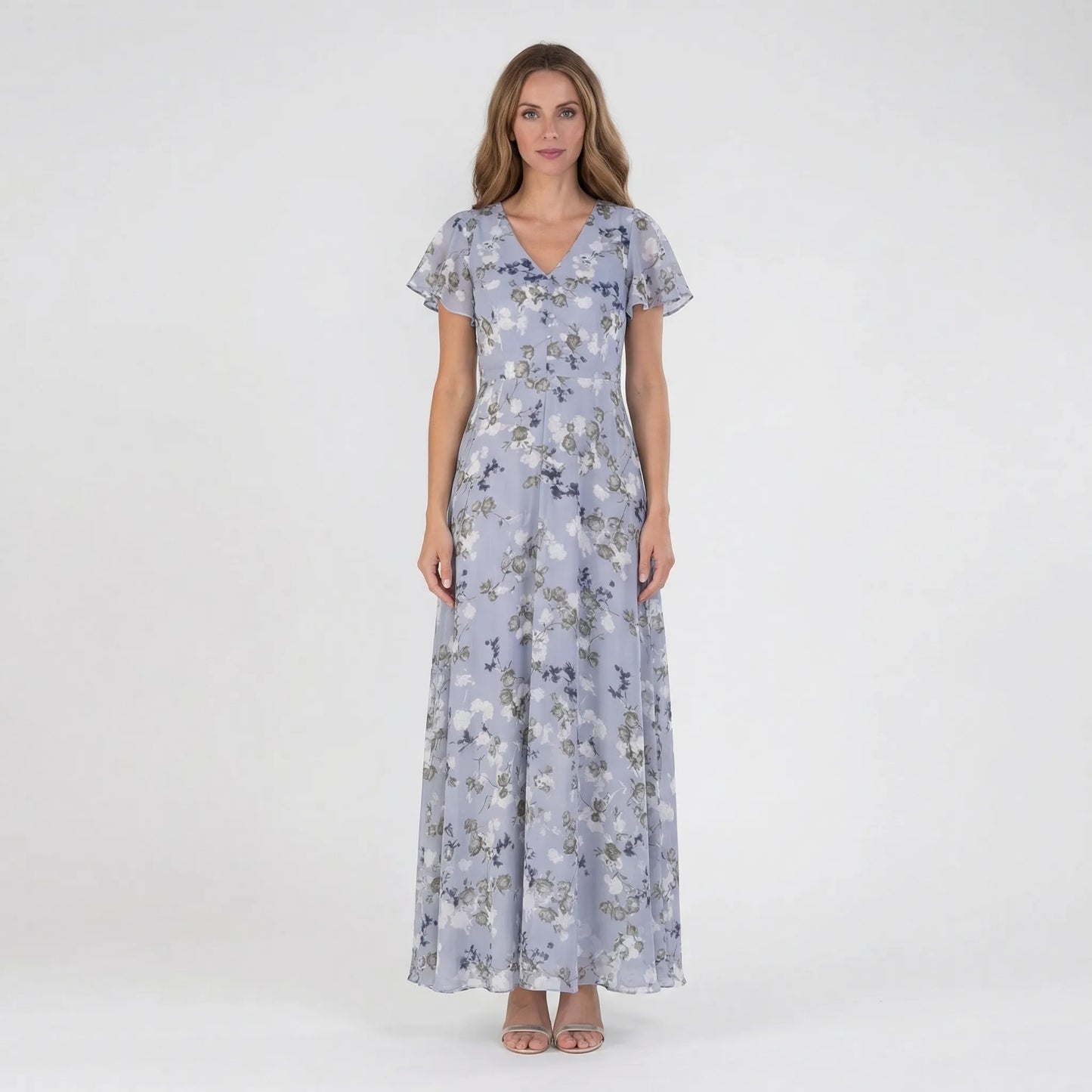 Floral Print Floaty Maxi Dress - Janie