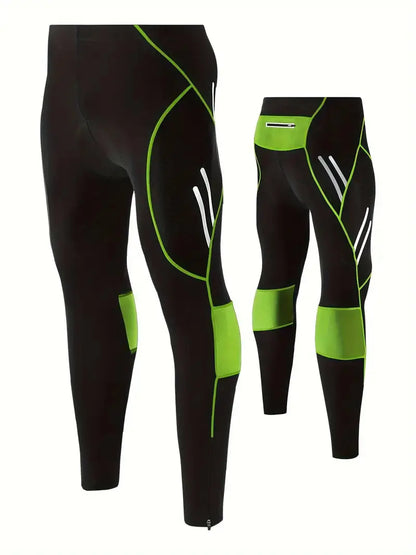 Full-Length Men's Cycling Tights With Gel Pad - Ross