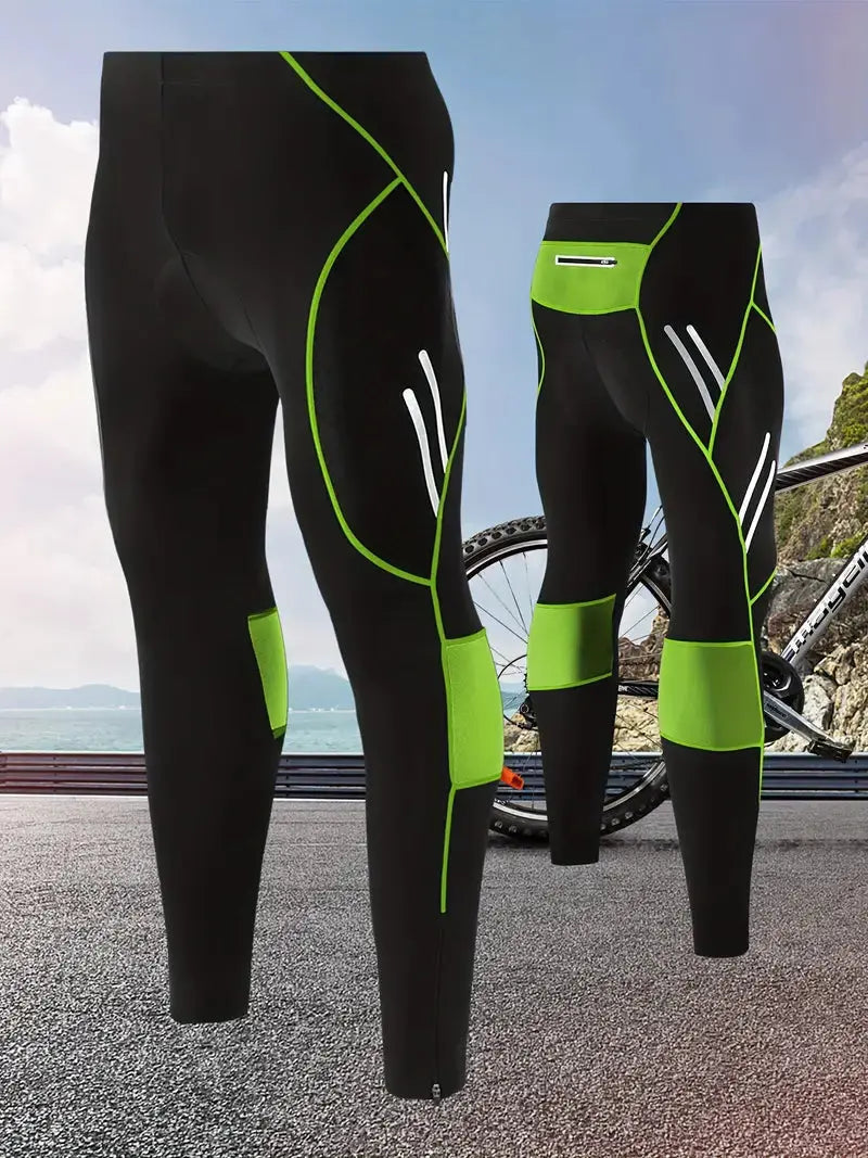 Full-Length Men's Cycling Tights With Gel Pad - Ross