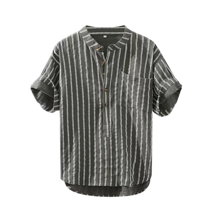 Striped men's summer shirt – Jesse