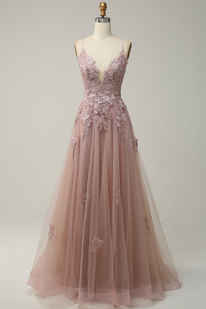 Stylish A-Line Evening Dress - Emilia