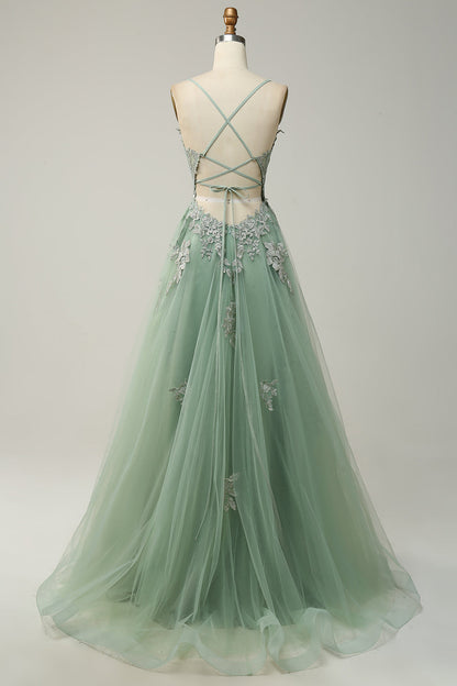 Stylish A-Line Evening Dress - Emilia
