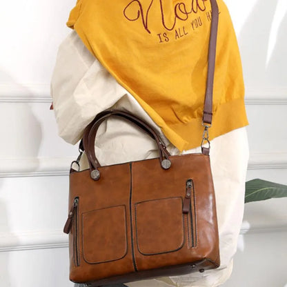 Geräumige Schultertasche Mit Griffen - Noemi