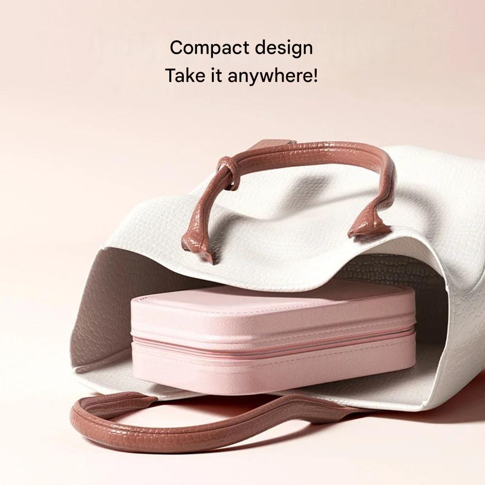 Compact Illuminated Makeup Organizer for Travel - Liora