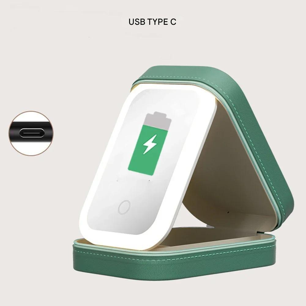 Compact Illuminated Makeup Organizer for Travel - Liora