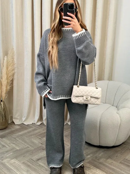 Ladies Knitted Autumn Set – Amélie