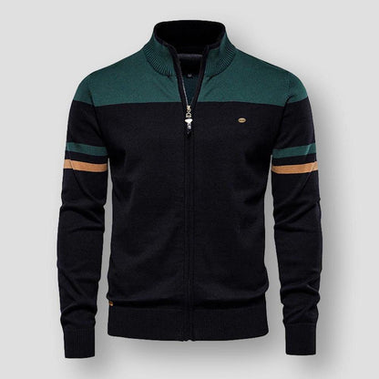 Gestreifte Schulter-Trainingsjacke - Ruben