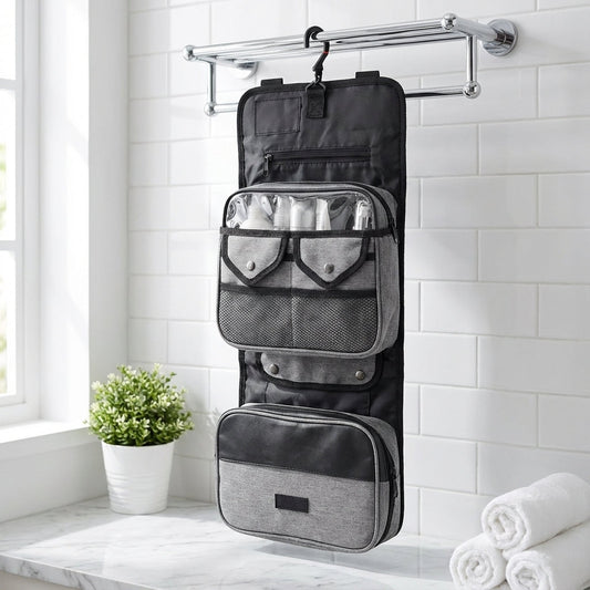 Gevouwen Hangende Toilettas - ToiletryMate