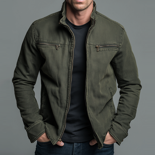 Men's Jacket | Vintage Zip-Up Design 1