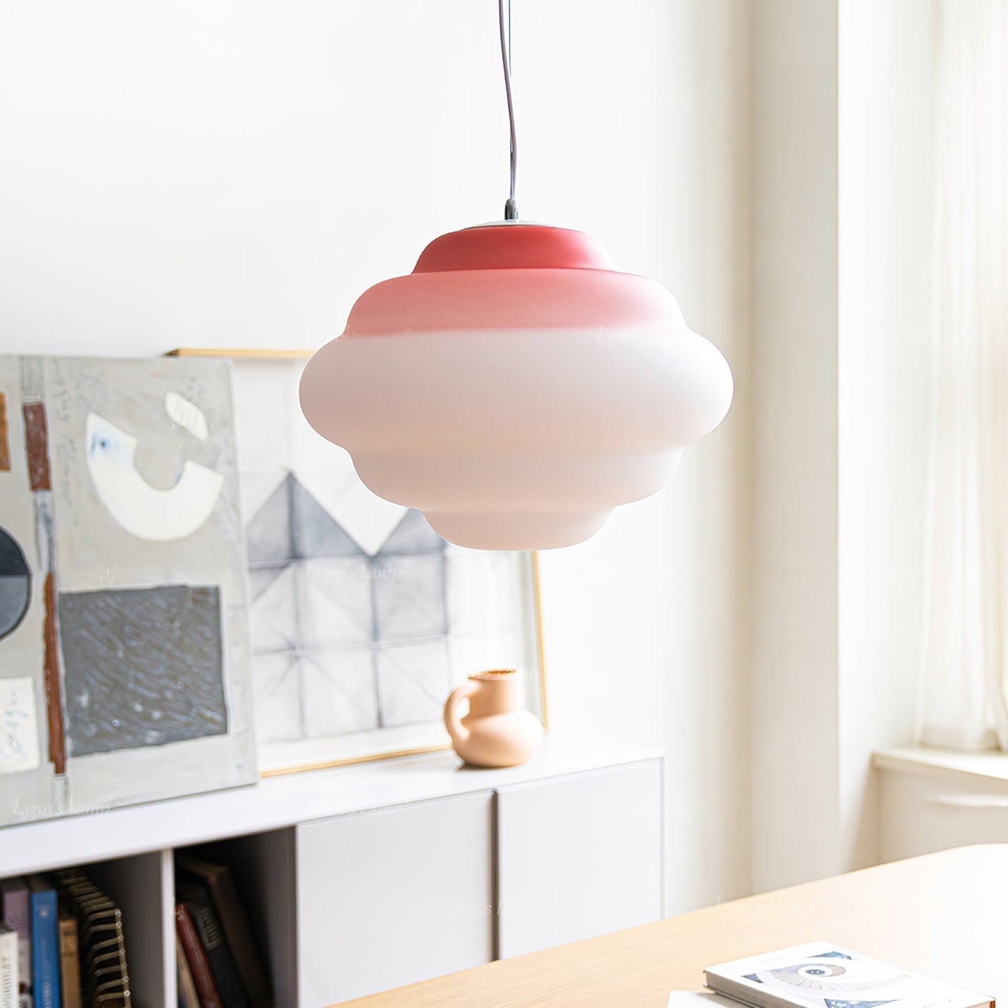 Pendant lamp with gradient and soft light diffusion - Aérola