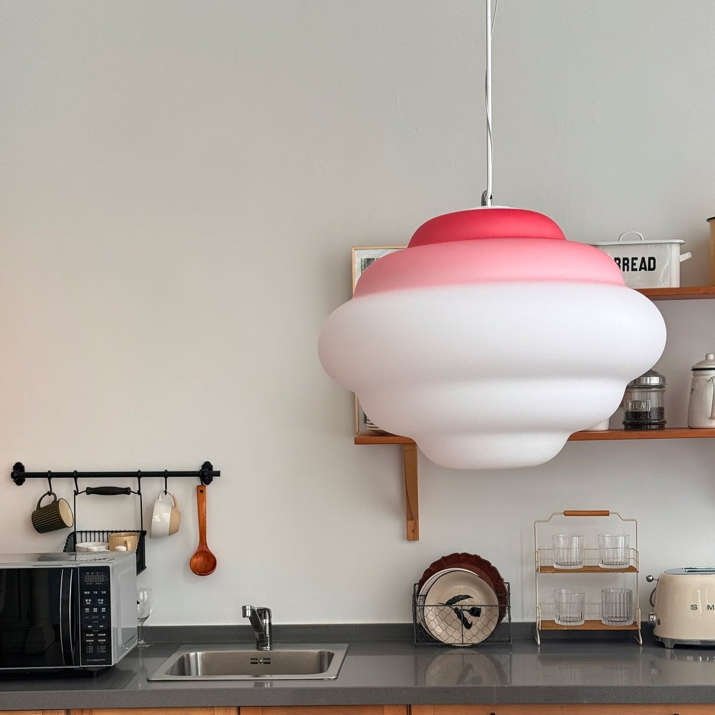 Pendant lamp with gradient and soft light diffusion - Aérola