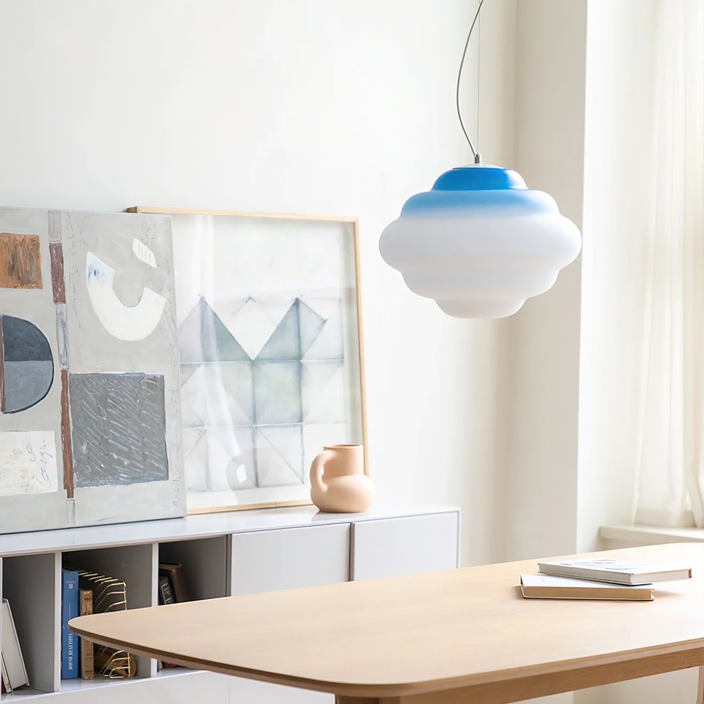 Pendant lamp with gradient and soft light diffusion - Aérola