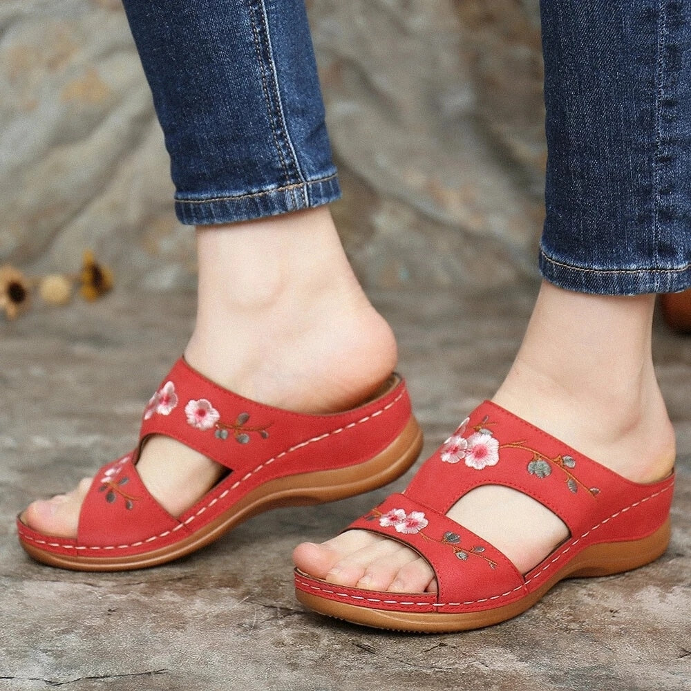 Orthopaedic flower sandals for women – Florina