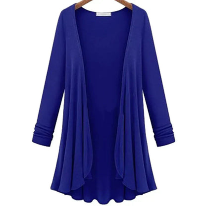 Ladies' knitted cardigan with ruffles – Chiara
