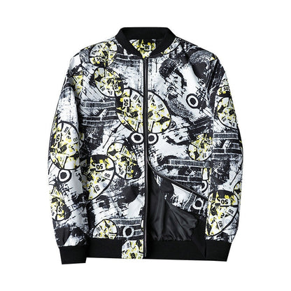 Abstract Printed Men's Bomber Jacket - Enzo