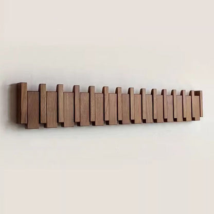 Wooden Wall Coat Rack – Foldable Hooks with Minimalist Design 7