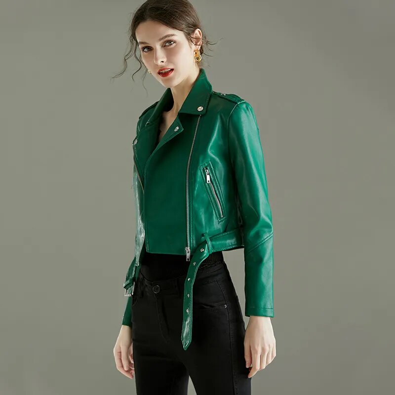 Vegan Ladies' Leather Jacket – Alivra Autumn Edition