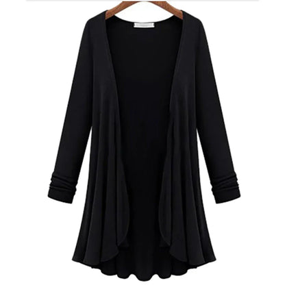 Ladies' knitted cardigan with ruffles – Chiara
