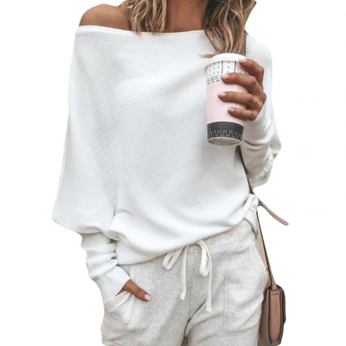 Trendy Knitted Off-Shoulder Women's Sweater - Sophie