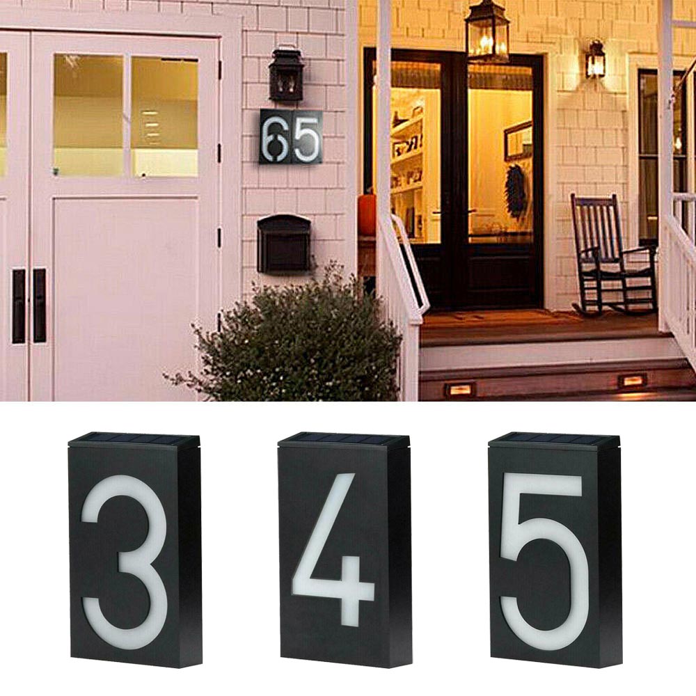 Solar-powered House Number - SolarSign