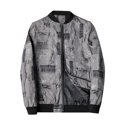 Abstract Printed Men's Bomber Jacket - Enzo
