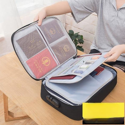 Lockable waterproof document storage box – buy one, get one FREE multi-layer travel case