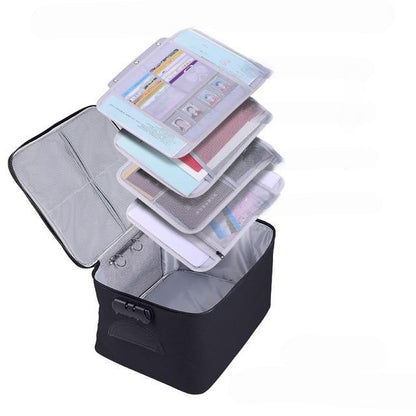 Lockable waterproof document storage box – buy one, get one FREE multi-layer travel case