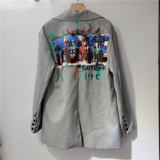 Blazer with Print and Pocket - Luna