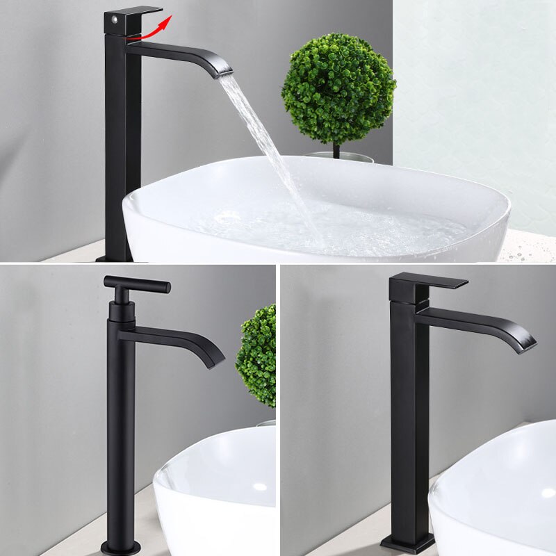 Matte Black Cold Water Basin Tap – Noira