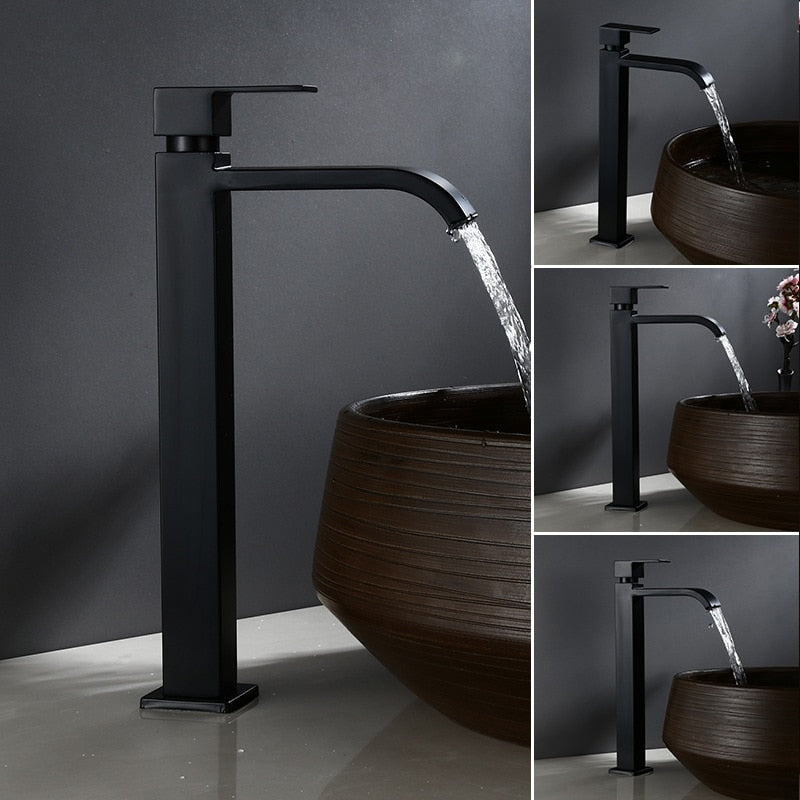 Matte Black Cold Water Basin Tap – Noira