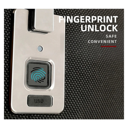 Business travel backpack with smart fingerprint lock – anti-theft USB charging design