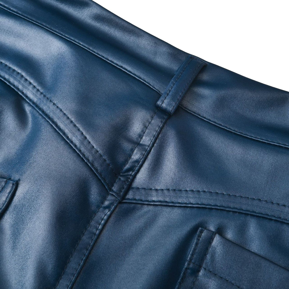 Leather stretch trousers with a high waist - Raffaela