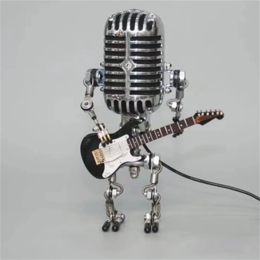 Decorative Microphone Robot Lamp with Guitar – Max