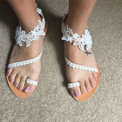 White women's summer shoes – Sophie