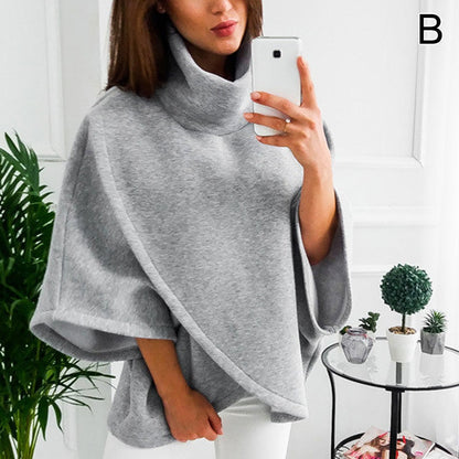 Asymmetrical women's turtleneck sweater – Autumn Magic Mara