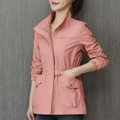 Ladies' transitional jacket with stand-up collar – Marielle