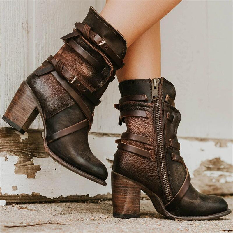 Learning Ladies' Ankle Boots with Orthopaedic Heel – Chiara