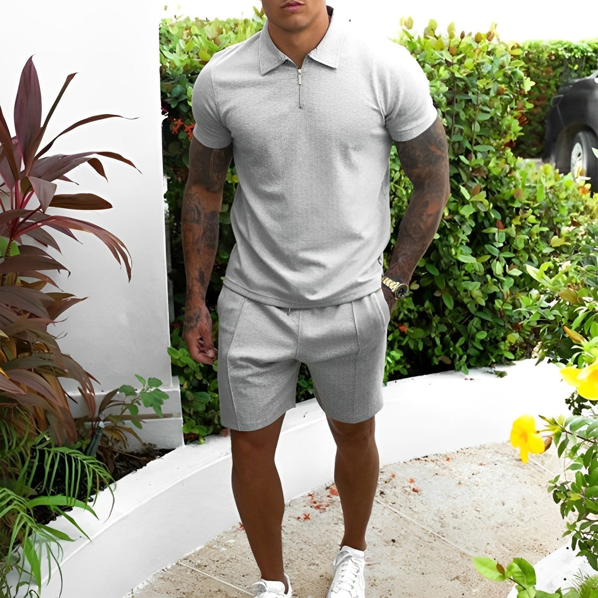 Trendy Two-Piece Men's Summer Suit – Lucian