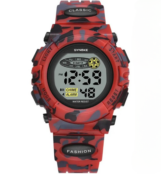 Waterproof digital children's wristwatch with LED display - Livano