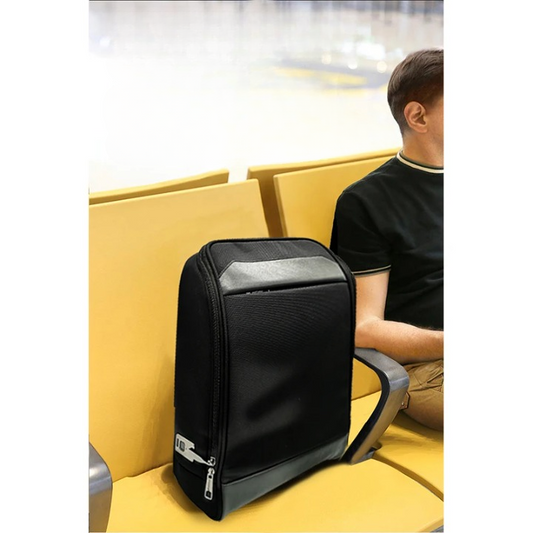 Business travel backpack with smart fingerprint lock – anti-theft USB charging design
