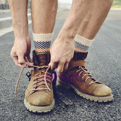 4-piece set of vintage autumn socks – Northern Lights