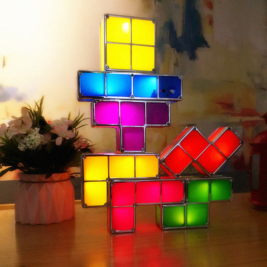 Modular Tetris Lamp - LumiBlocks