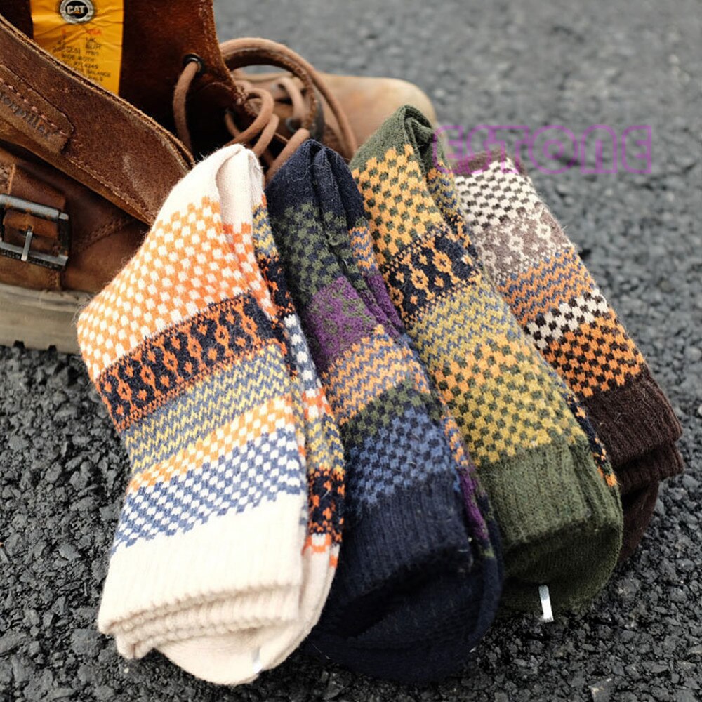 4-piece set of vintage autumn socks – Northern Lights