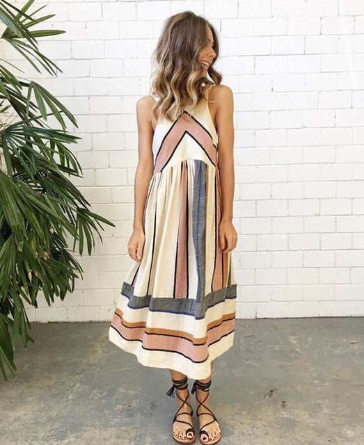 Stylish sleeveless summer dress in vintage look - Retro Flair