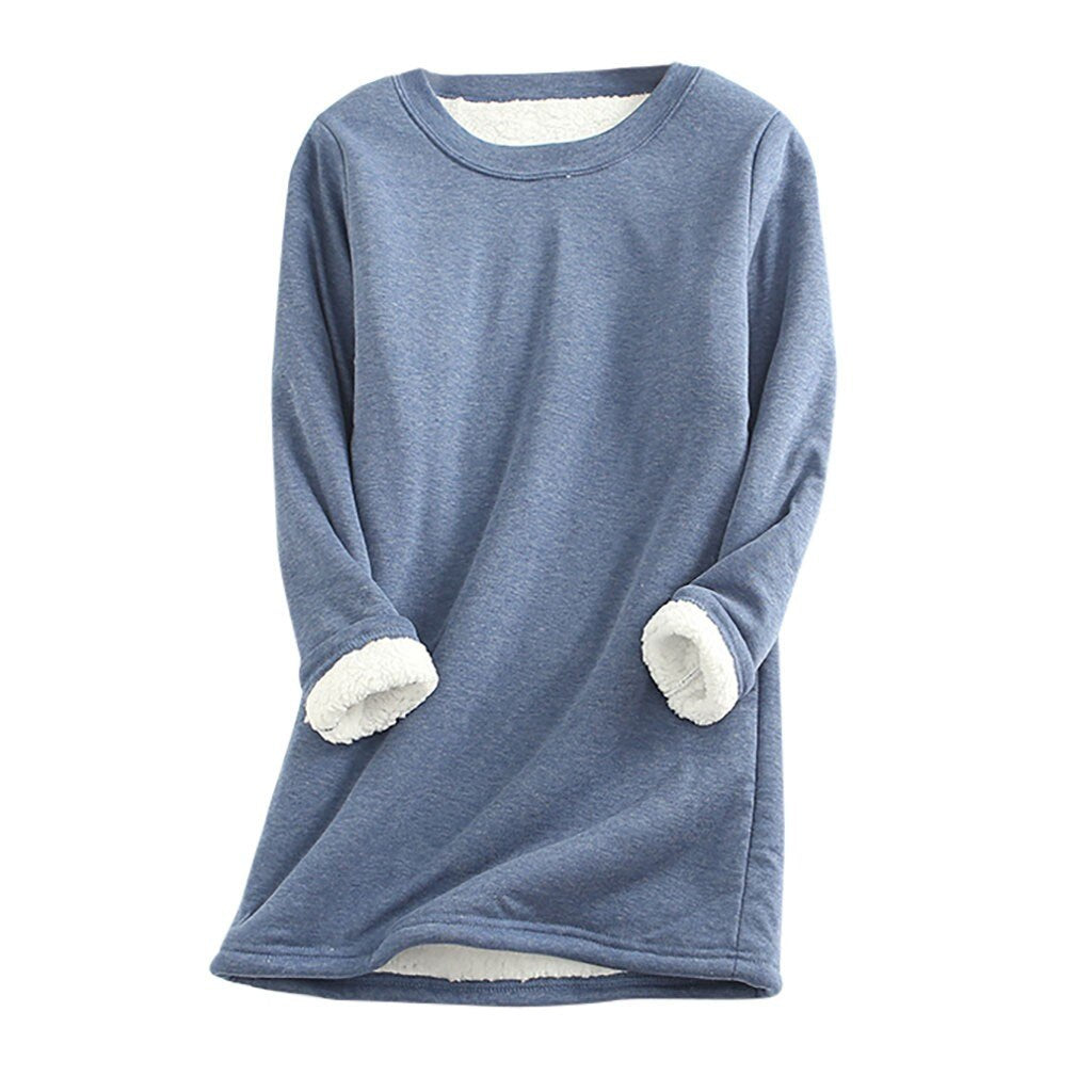 Ladies' fleece pullover with lining – Mira
