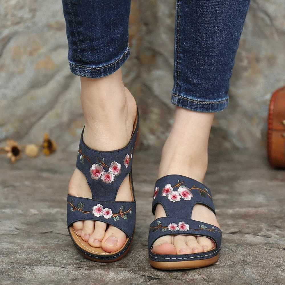 Orthopaedic flower sandals for women – Florina